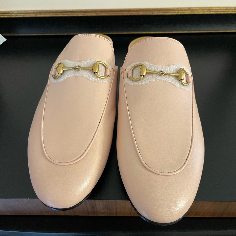 Gucci Princetown Mules light pink